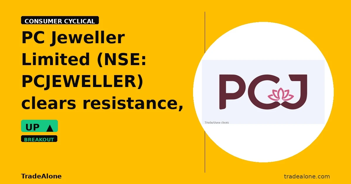 PC Jeweller Limited NSE: PCJEWELLER clears resistance