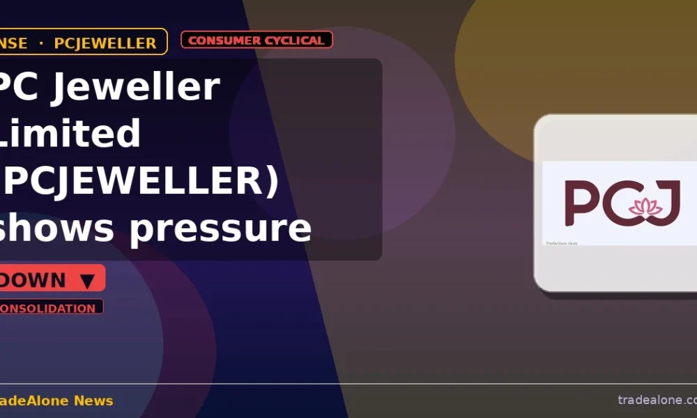PC Jeweller Limited NSE PCJEWELLER down 5% intraday