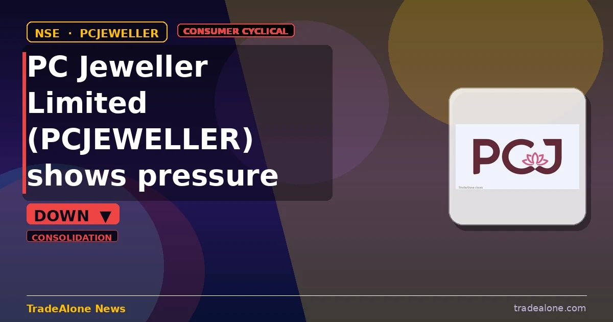 PC Jeweller Limited NSE PCJEWELLER down 5% intraday