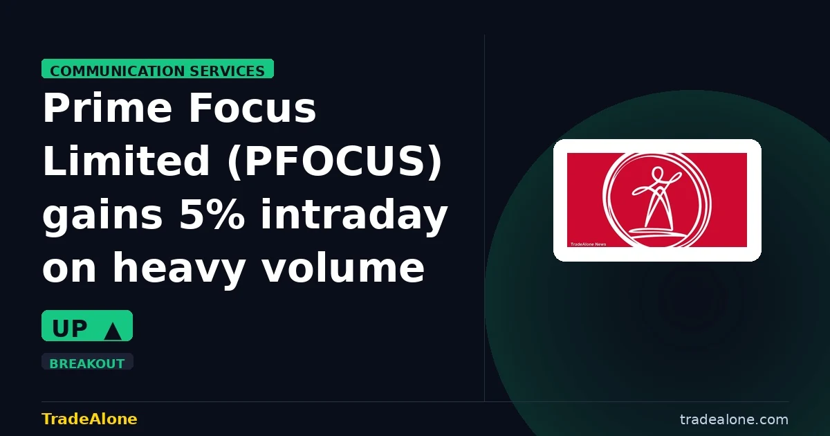 Prime Focus Limited PFOCUS gains 5% intraday