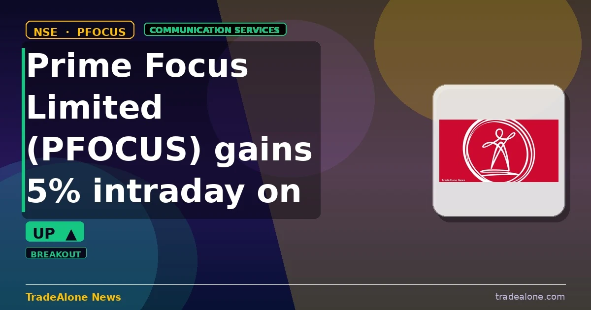Prime Focus Limited PFOCUS gains 5% intraday