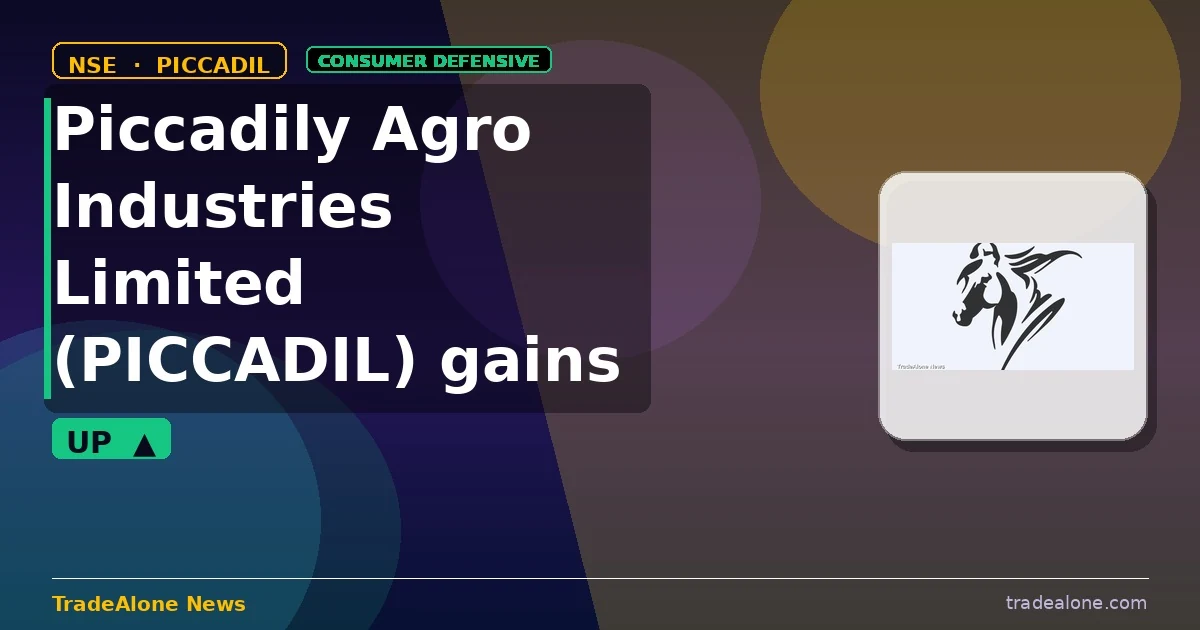Piccadily Agro Industries Limited PICCADIL gains 6% intraday