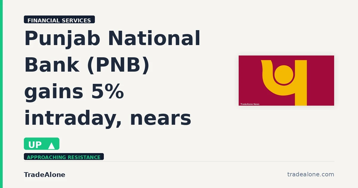 Punjab National Bank PNB gains 5% intraday