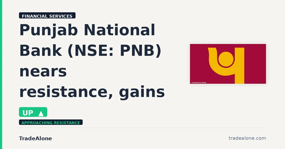 Punjab National Bank NSE PNB gains 5% intraday