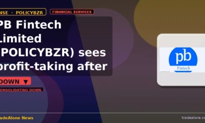 PB Fintech Limited POLICYBZR stock down 5% intraday