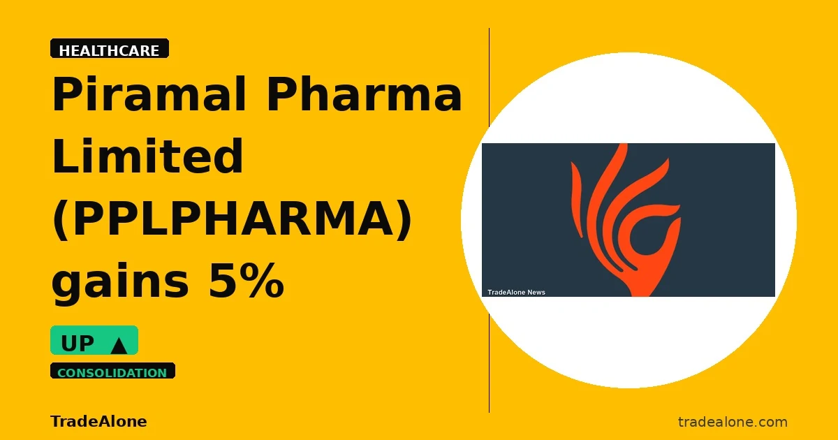Piramal Pharma Limited PPLPHARMA gains 5% intraday