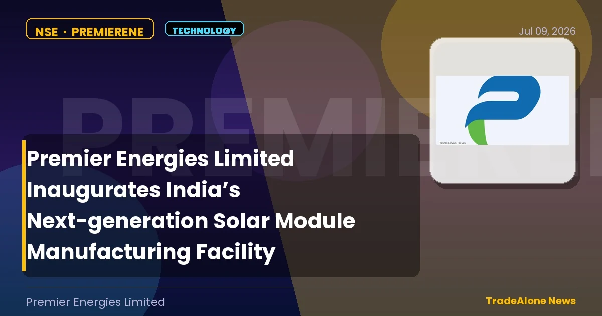 Premier Energies Limited NSE Premierene Next-gen Solar Manufacturing