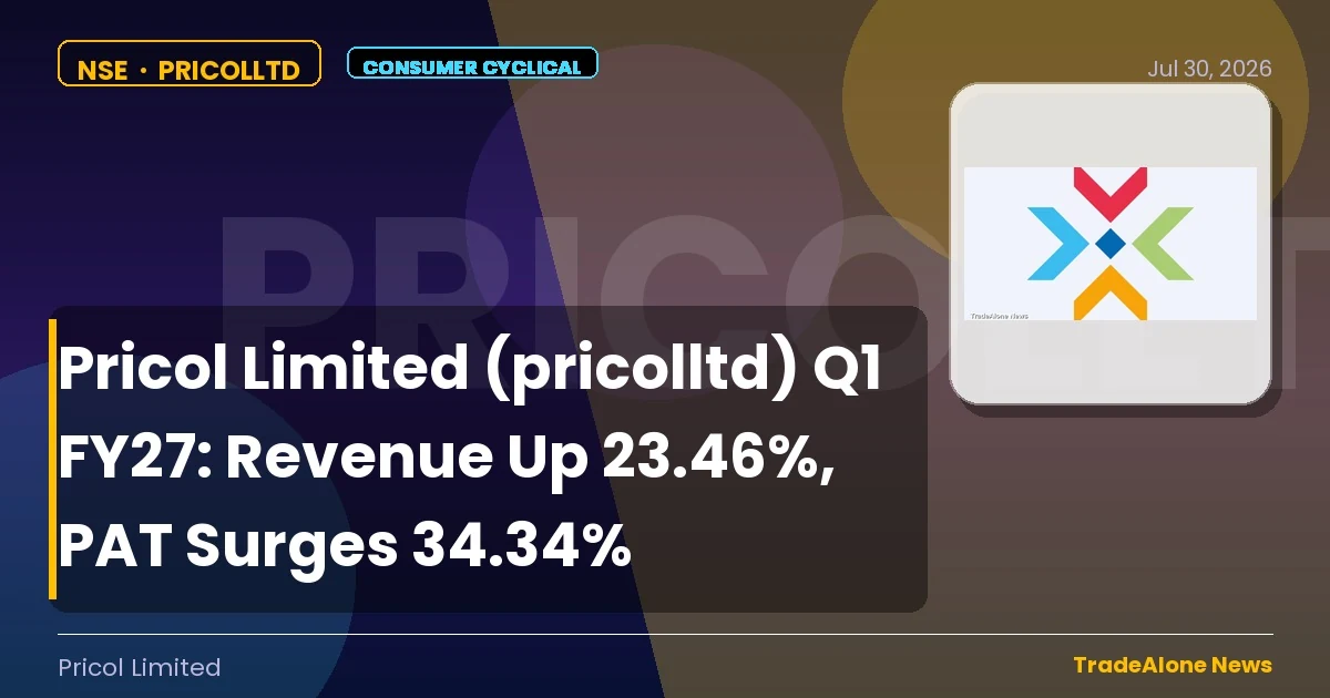 Pricol Limited Pricolltd Q1 FY27 Results