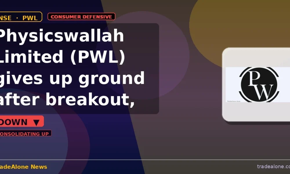Physicswallah Limited PWL gives up ground after breakout
