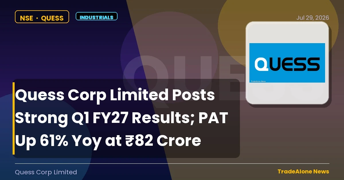 Quess Corp Limited QUESS Q1 FY27 Results
