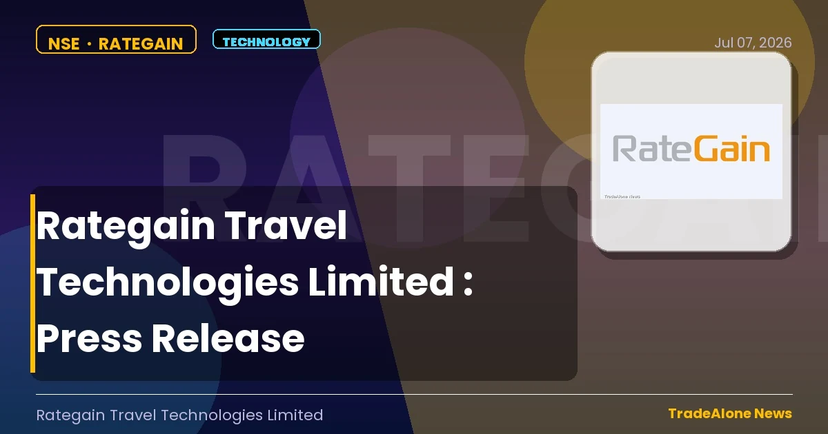 Rategain Travel Technologies Limited NSE Announcement