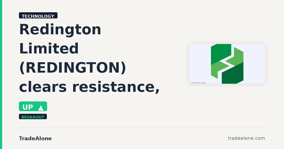 Redington Limited REDINGTON clears resistance