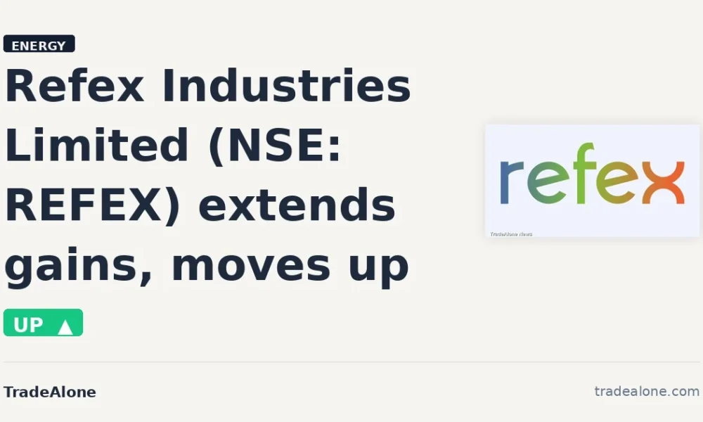 Refex Industries Limited REFEX extends gains