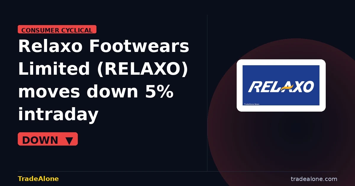 Relaxo Footwears Limited RELAXO 5% move down