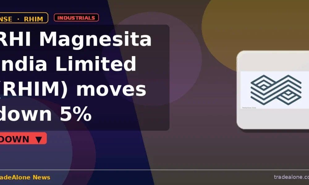 RHI Magnesita India Limited RHIM stock down 5%