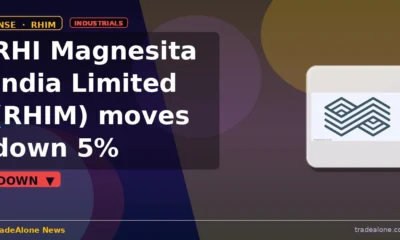 RHI Magnesita India Limited RHIM stock down 5%
