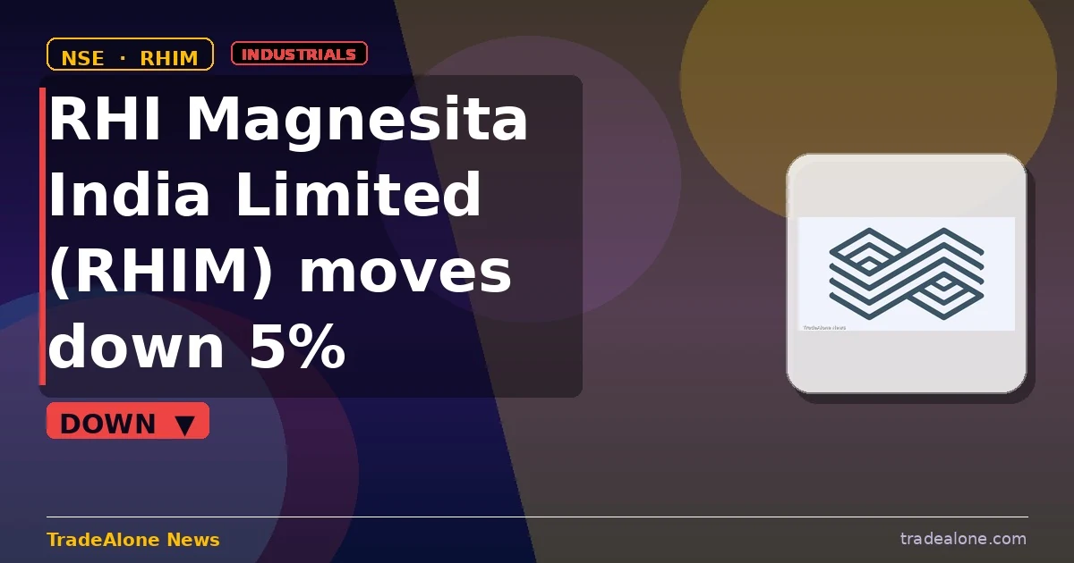 RHI Magnesita India Limited RHIM stock down 5%