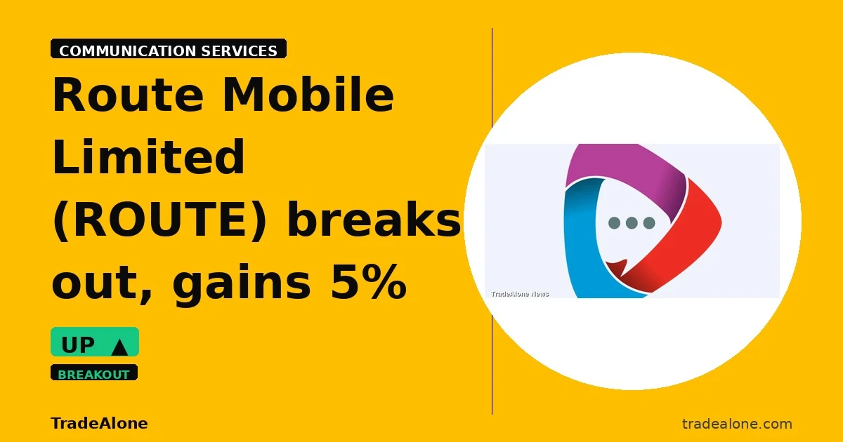 Route Mobile Limited ROUTE breaks out