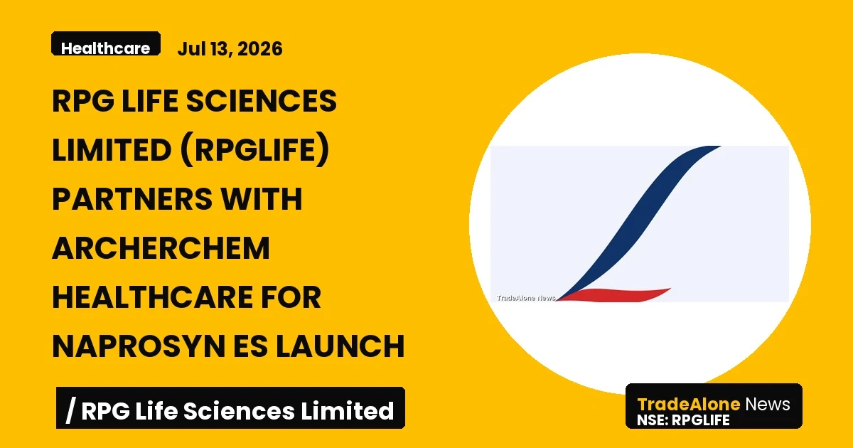 Rpg Life Sciences Limited Rpglife Naprosyn ES Launch