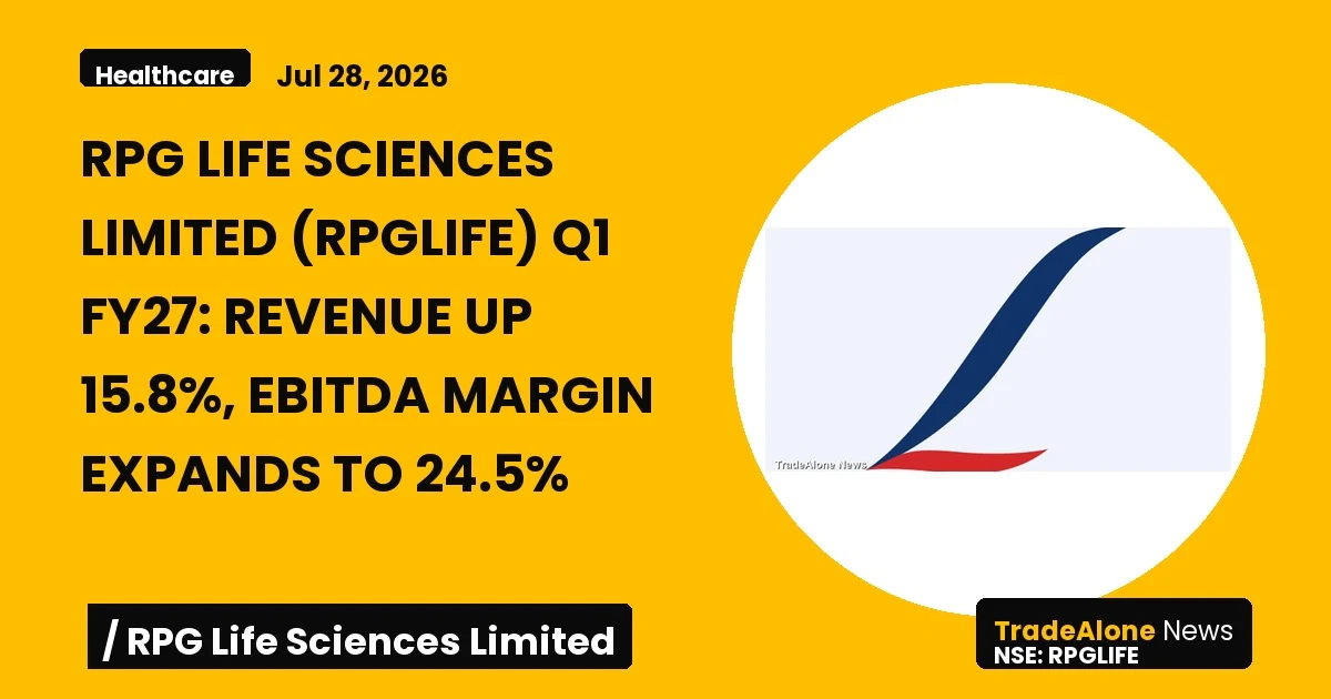 Rpg Life Sciences Limited Rpglife Q1 FY27 Revenue