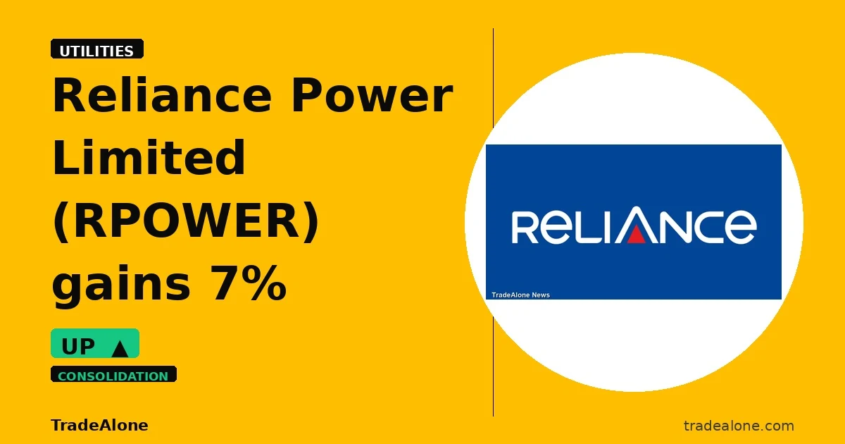 Reliance Power Limited RPOWER gains 7% intraday