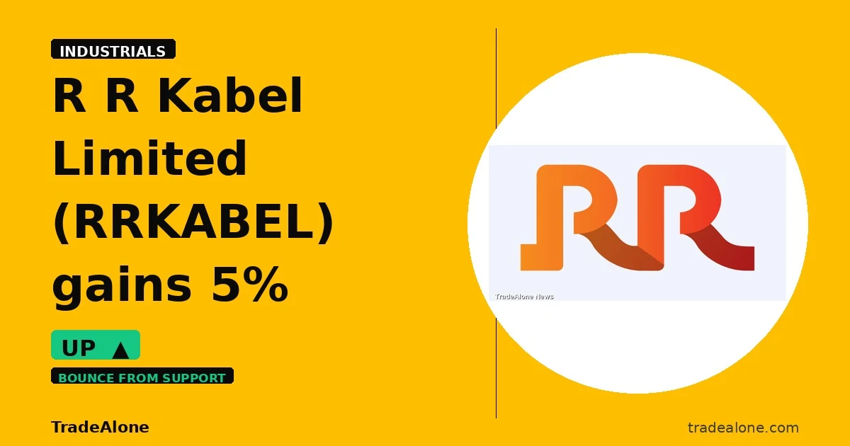 R R Kabel Limited RRKABEL gains 5% intraday