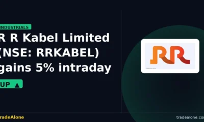 R R Kabel Limited RRKABEL gains intraday