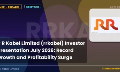 R R Kabel Limited Rrkabel Investor Presentation July 2026