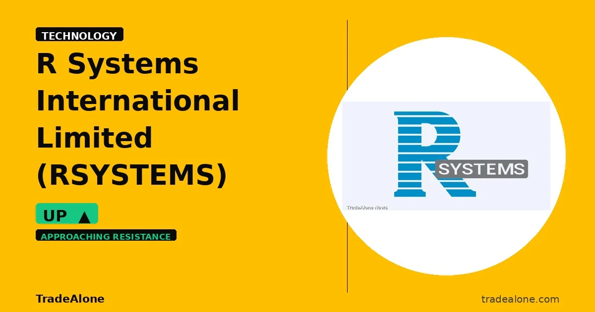 R Systems International Limited RSYSTEMS climbs up 5% intraday