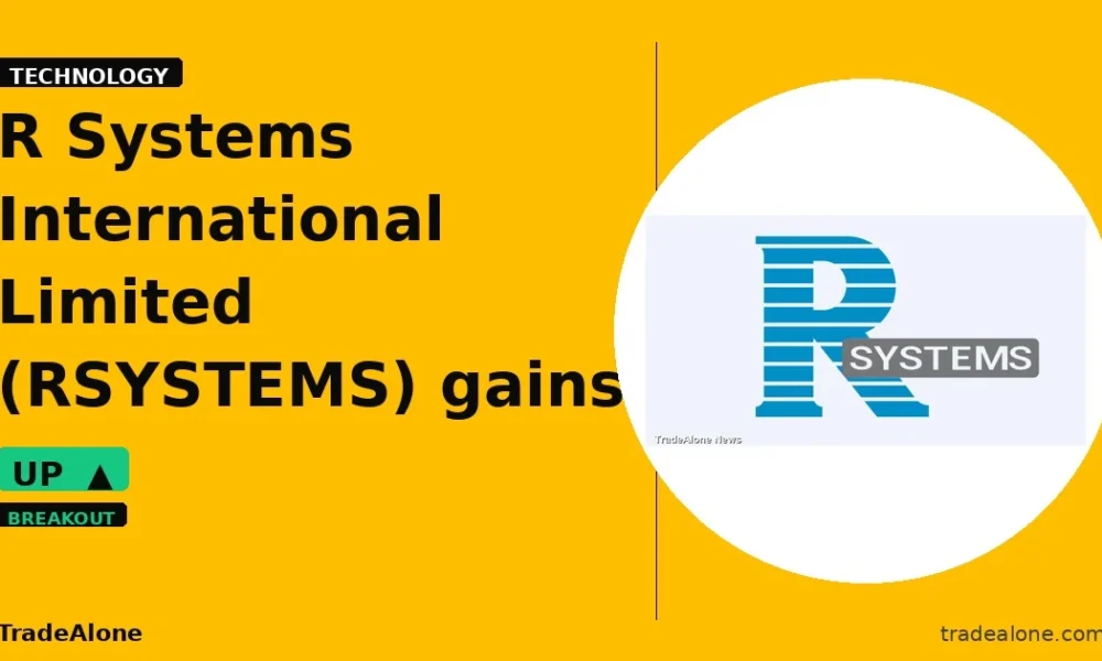 R Systems International Limited RSYSTEMS gains 5%