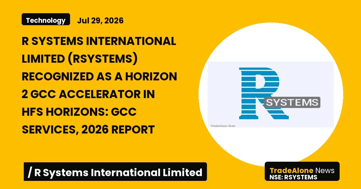 R Systems International Limited Rsystems Horizon 2 GCC Accelerator 2026