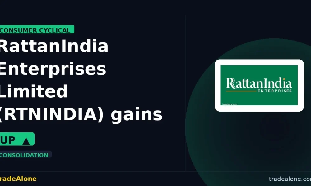 RattanIndia Enterprises Limited RTNINDIA gains 5%