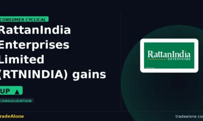 RattanIndia Enterprises Limited RTNINDIA gains 5%