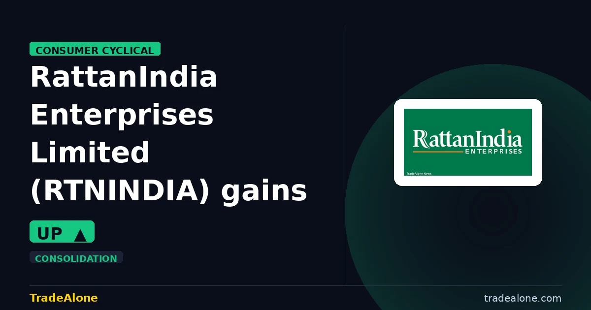 RattanIndia Enterprises Limited RTNINDIA gains 5%