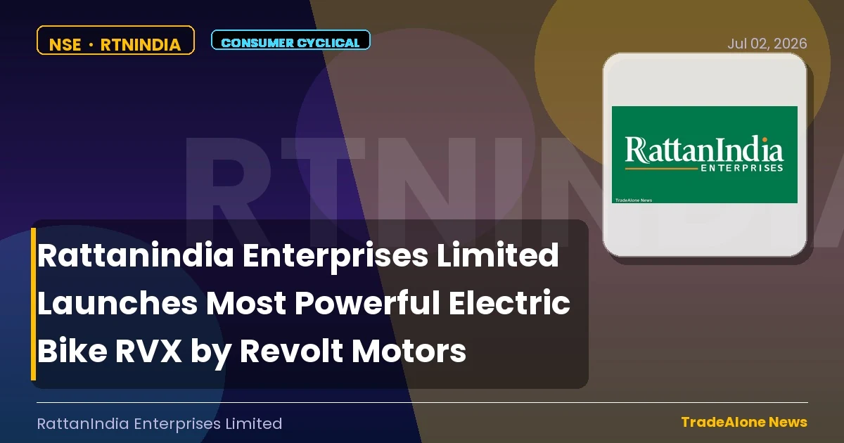 Rattanindia Enterprises Limited Rtnindia RVX Launch July 2026