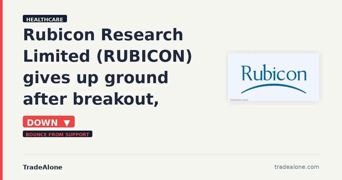 Rubicon Research Limited RUBICON pulls back from breakout highs