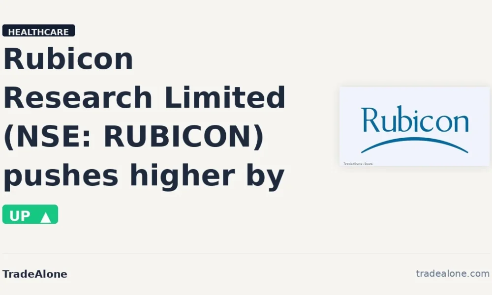 Rubicon Research Limited RUBICON 5% gain