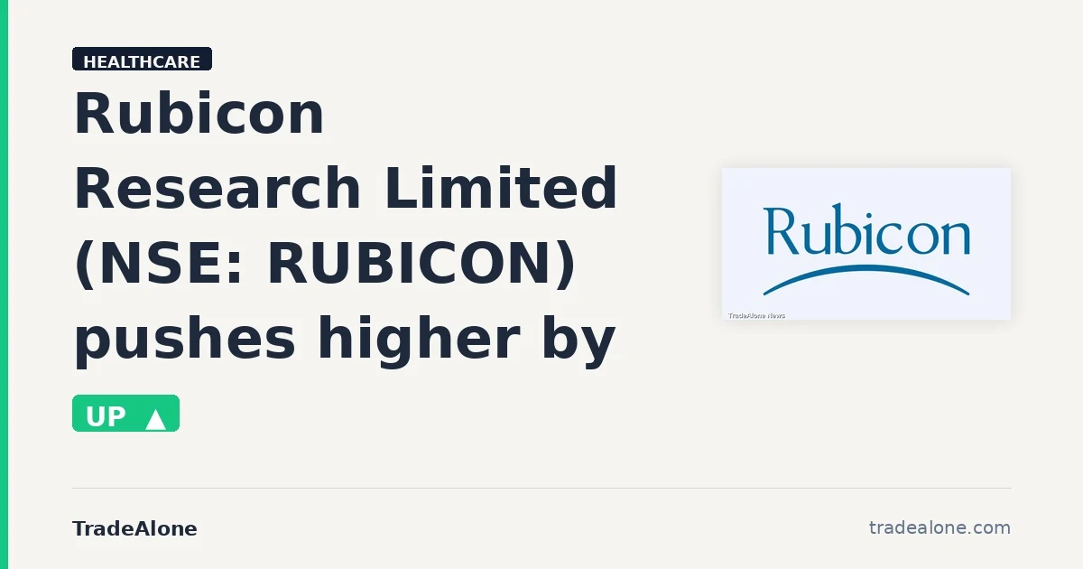 Rubicon Research Limited RUBICON 5% gain