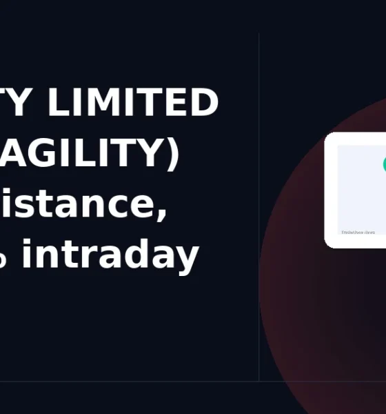 SAGILITY LIMITED NSE: SAGILITY hits resistance