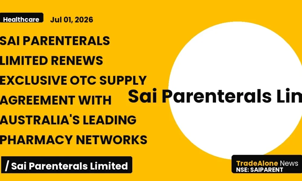 Sai Parenterals Limited Saiparent OTC Supply Renewal