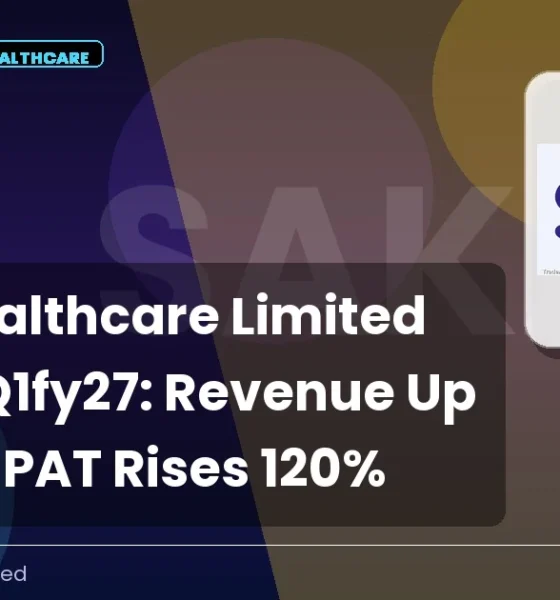 Sakar Healthcare Limited SAKAR Q1fy27 Revenue Growth