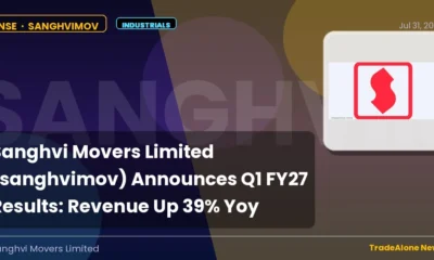 Sanghvi Movers Limited Sanghvimov Q1 FY27 Results