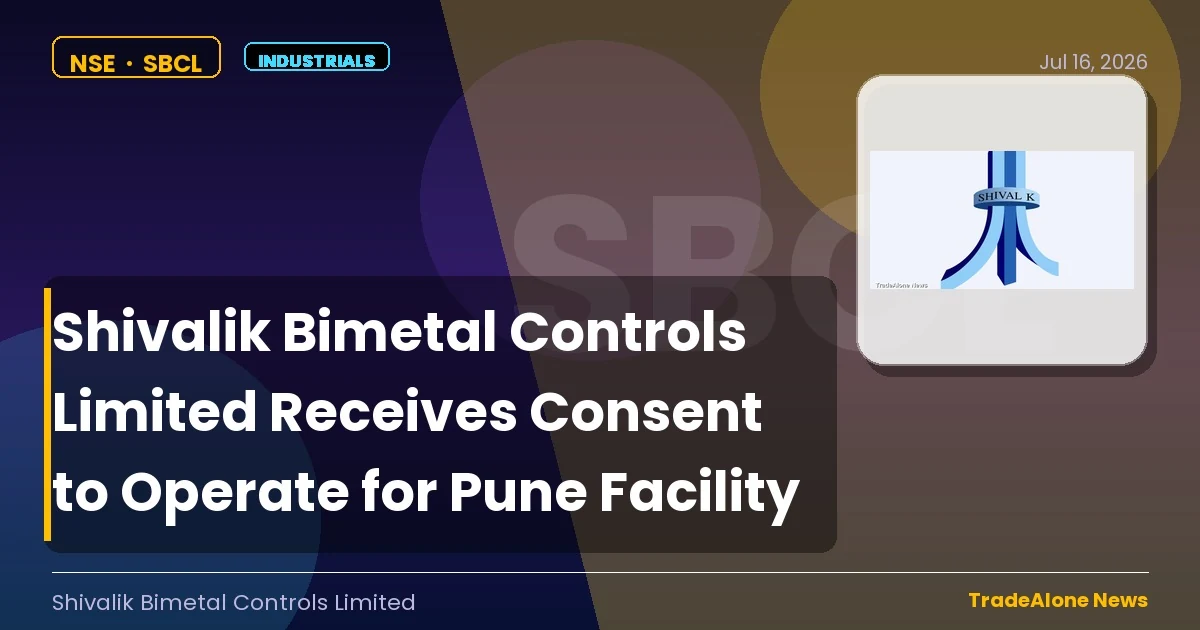 Shivalik Bimetal Controls Limited SBCL CTO Pune July 2026