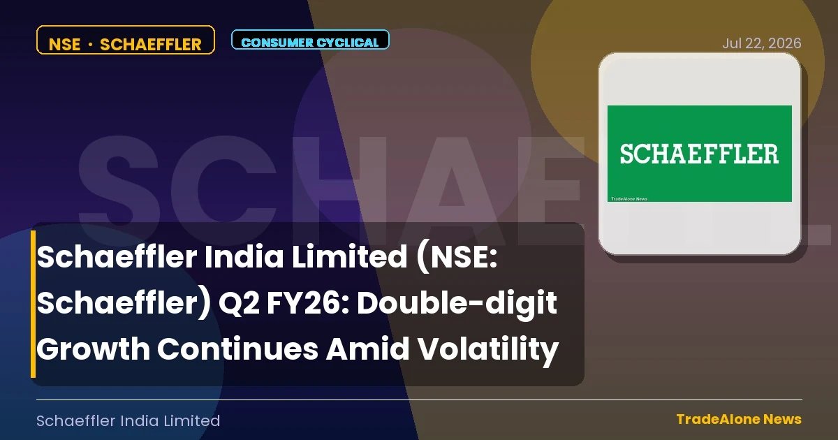 Schaeffler India Limited NSE Schaeffler Q2 FY26 Results
