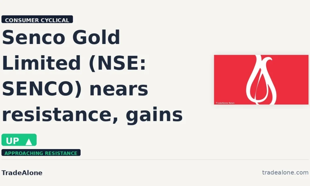 Senco Gold Limited NSE: SENCO gains 6% intraday