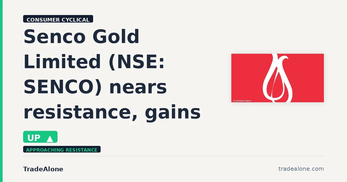 Senco Gold Limited NSE: SENCO gains 6% intraday