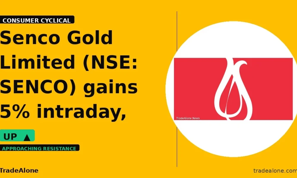 Senco Gold Limited NSE: SENCO gains 5% intraday