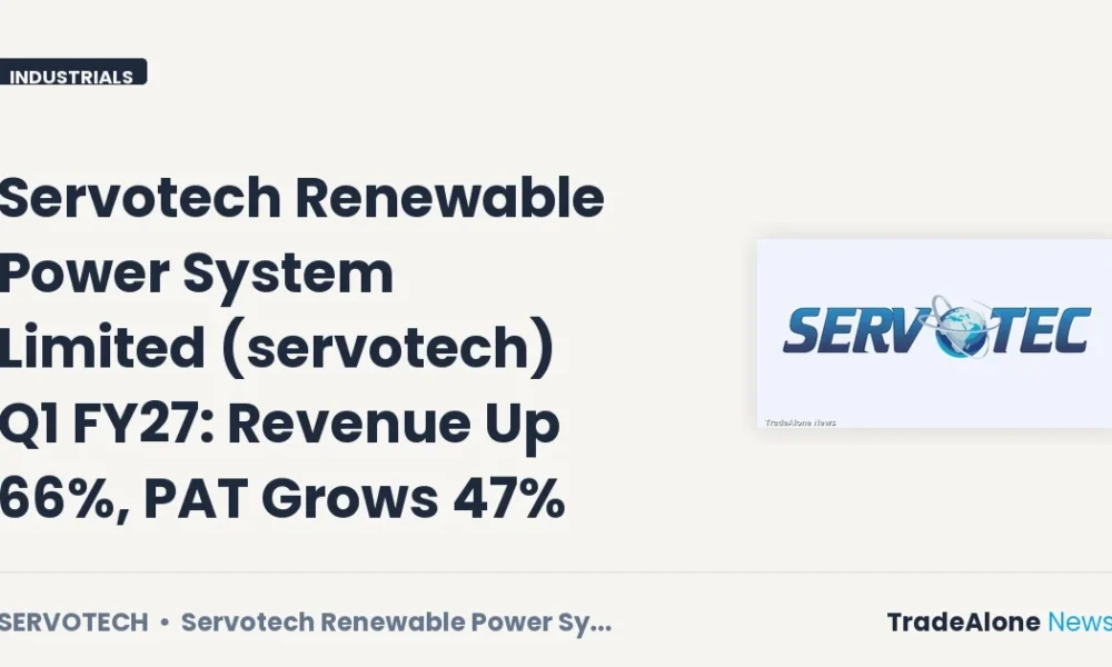 Servotech Renewable Power System Limited Servotech Q1 FY27 Results