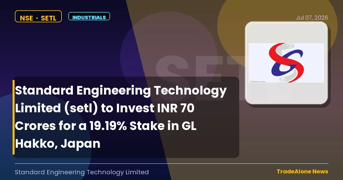 Standard Engineering Technology Limited SETL Q3 FY26 Investment in GL Hakko