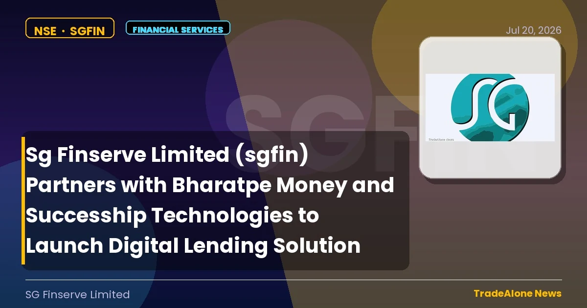Sg Finserve Limited SGFIN Digital Lending July 2026
